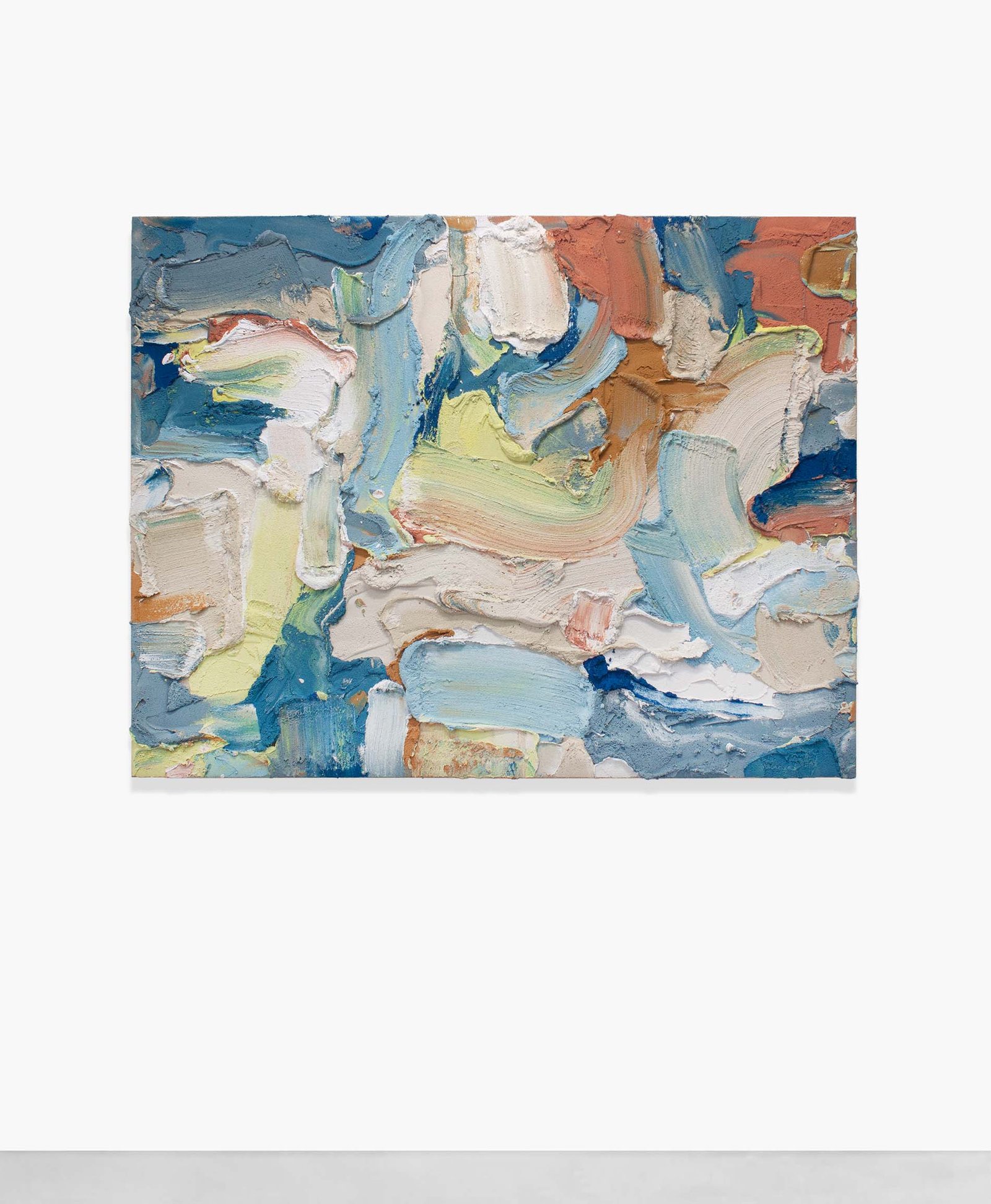 PR129, mixed media on burlap, 2023, 120 × 160 cm