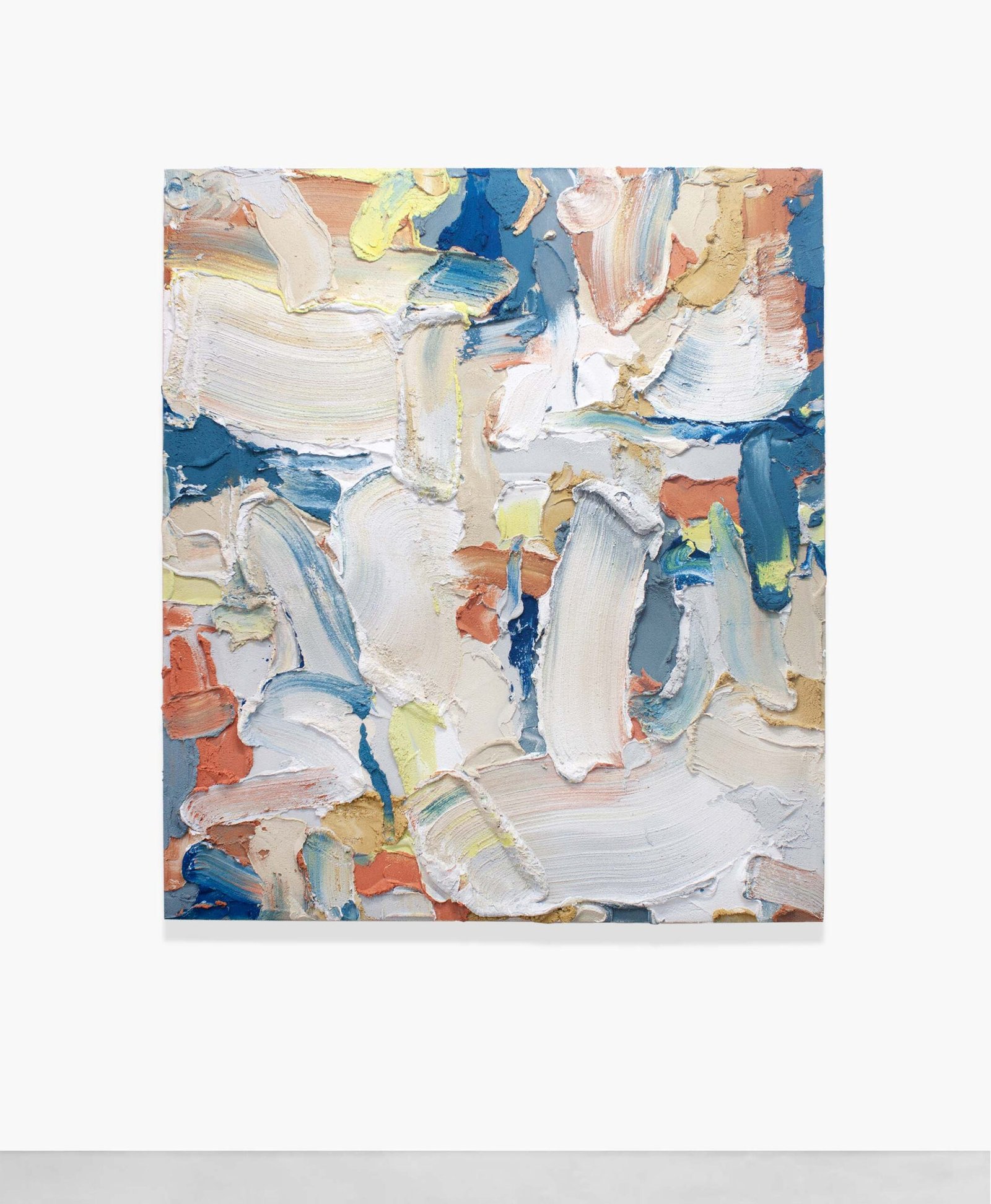 PR130, mixed media on burlap, 2023, 160 × 140 cm