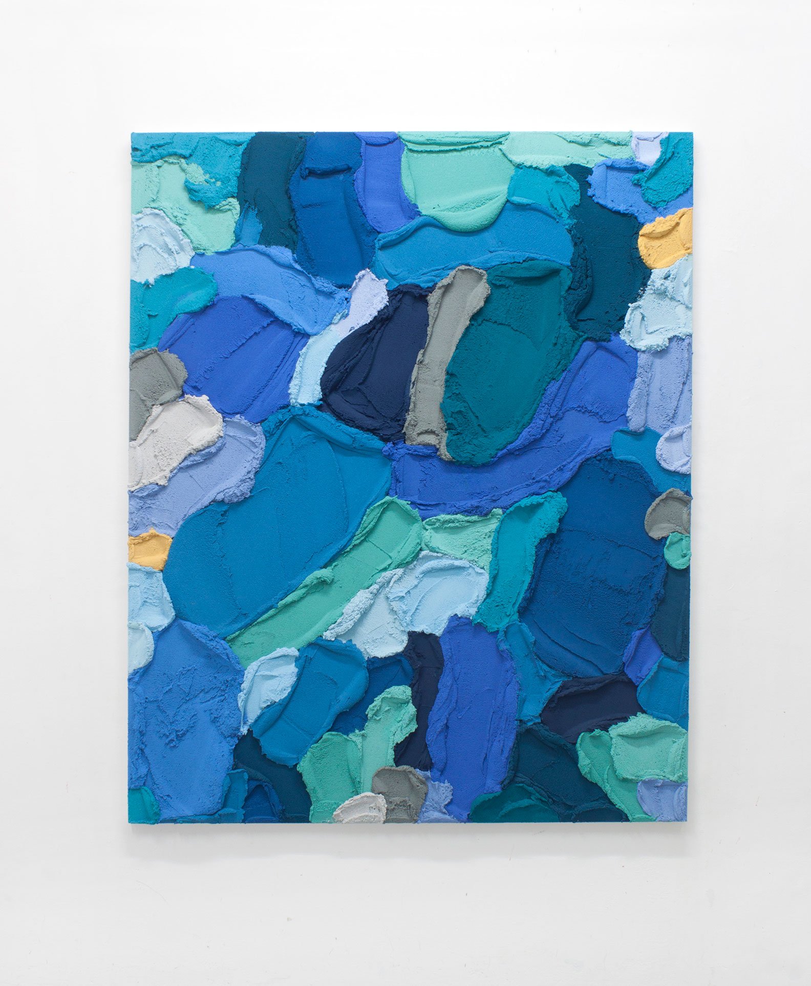 PR50, mixed media on burlap, 2021, 150 × 121 cm