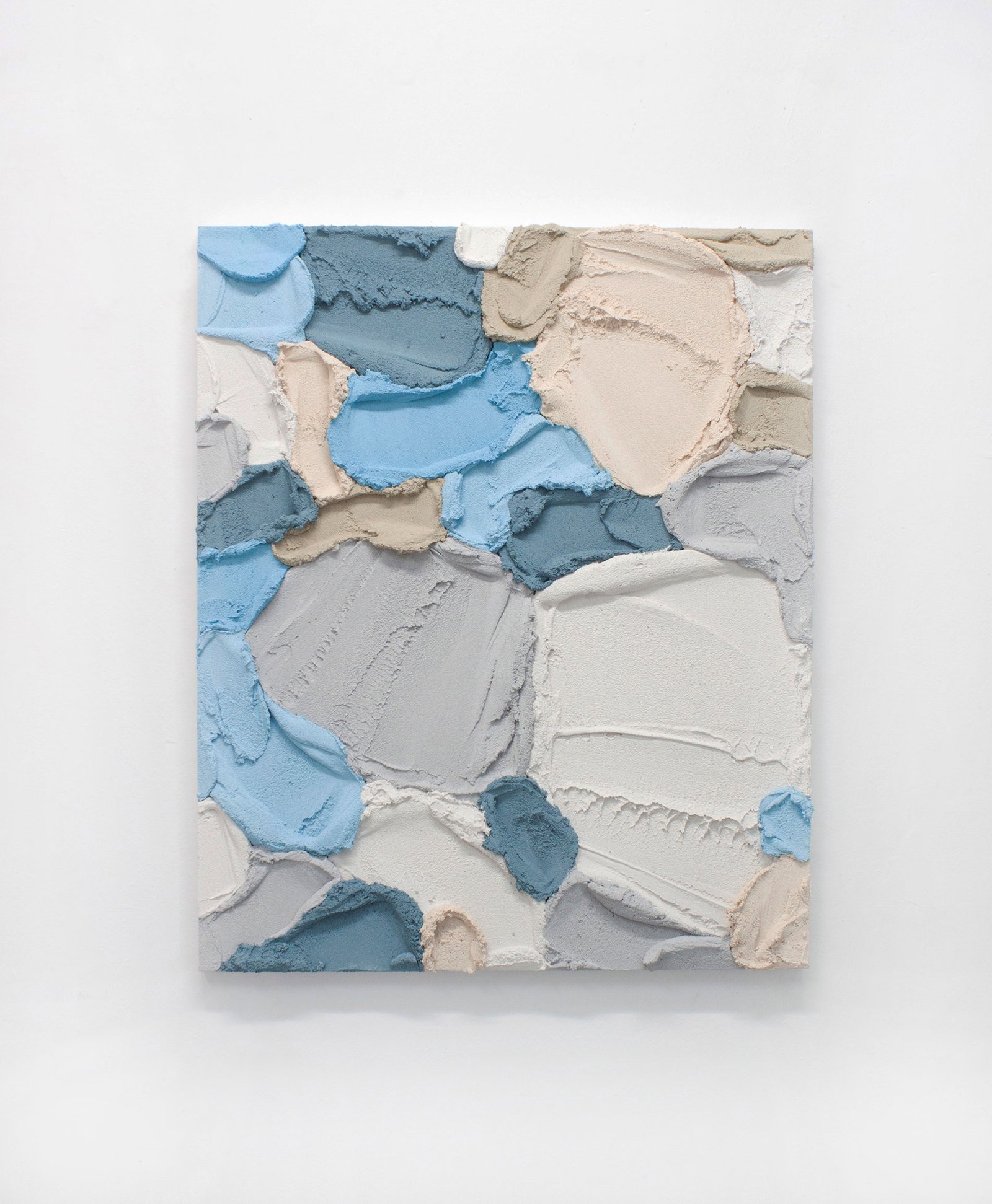 PR69, mixed media on burlap, 2021, 85 × 70 cm