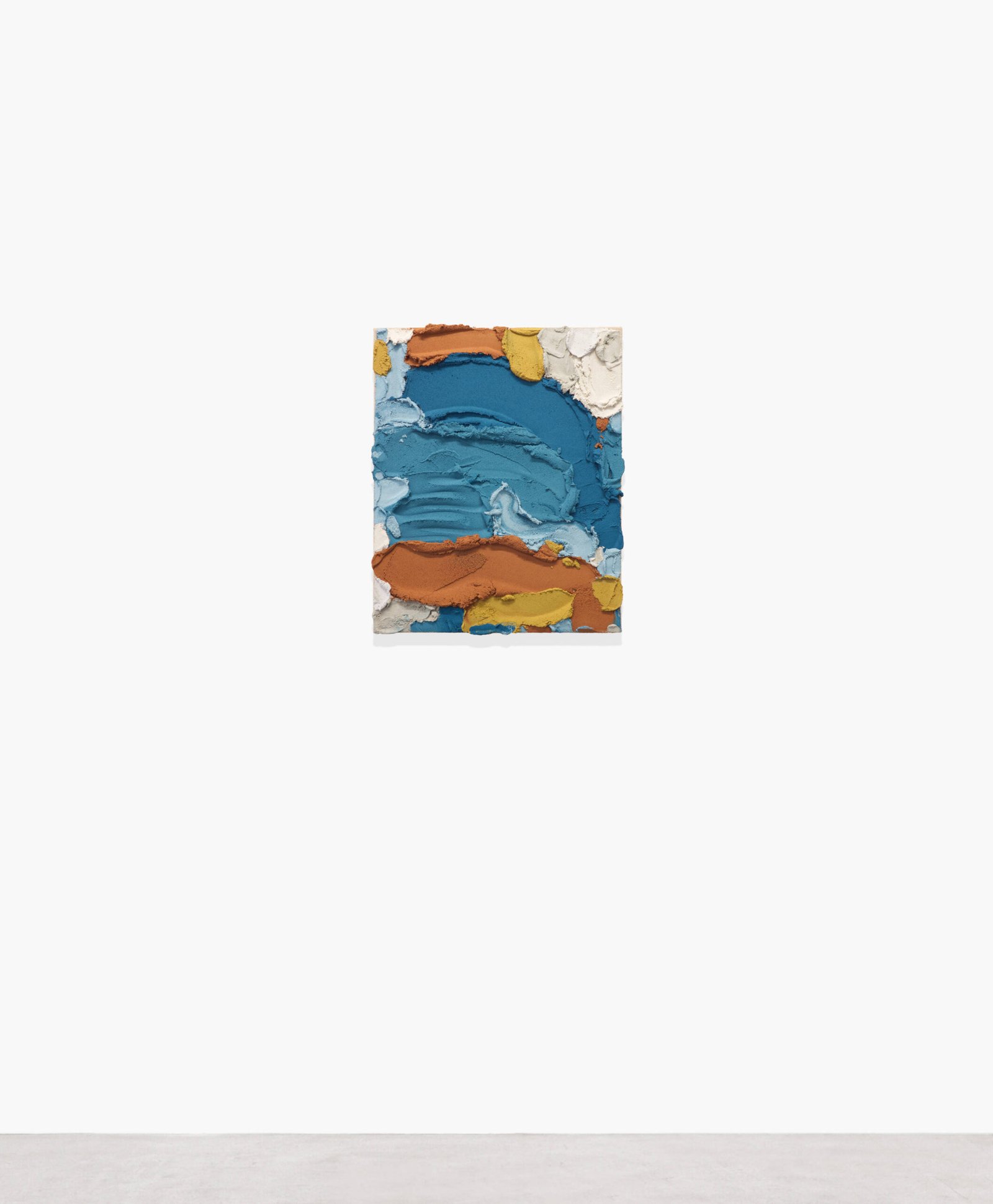 PR174, mixed media on burlap, 2026, 61 × 50 cm